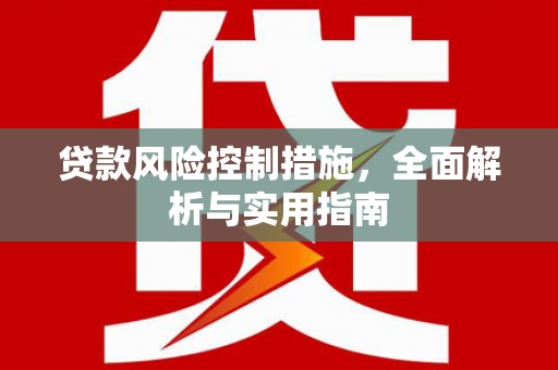 东昌府贷款风险控制措施，全面解析与实用指南