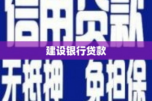 东昌府建设银行贷款