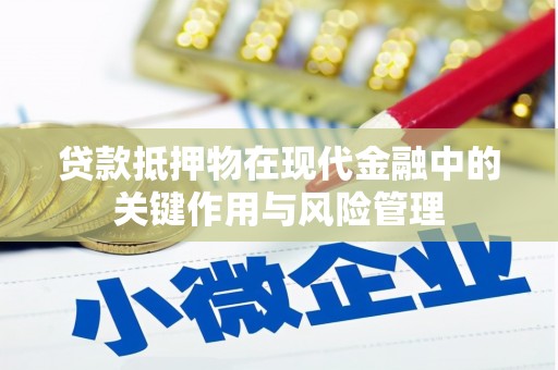 东昌府贷款抵押物在现代金融中的关键作用与风险管理