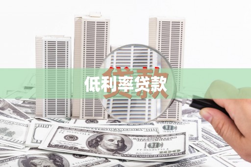 东昌府低利率贷款