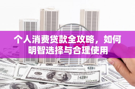 东昌府个人消费贷款全攻略，如何明智选择与合理使用
